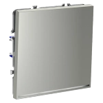 Проходной переключатель встраиваемый VOLTUM S70 одноклавишный с подсветкой 10А, (сталь)