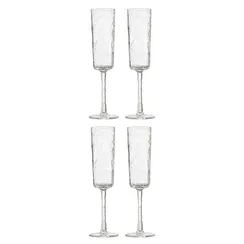 Набор из 4 бокалов для шампанского Arctic, 180 мл, прозрачный