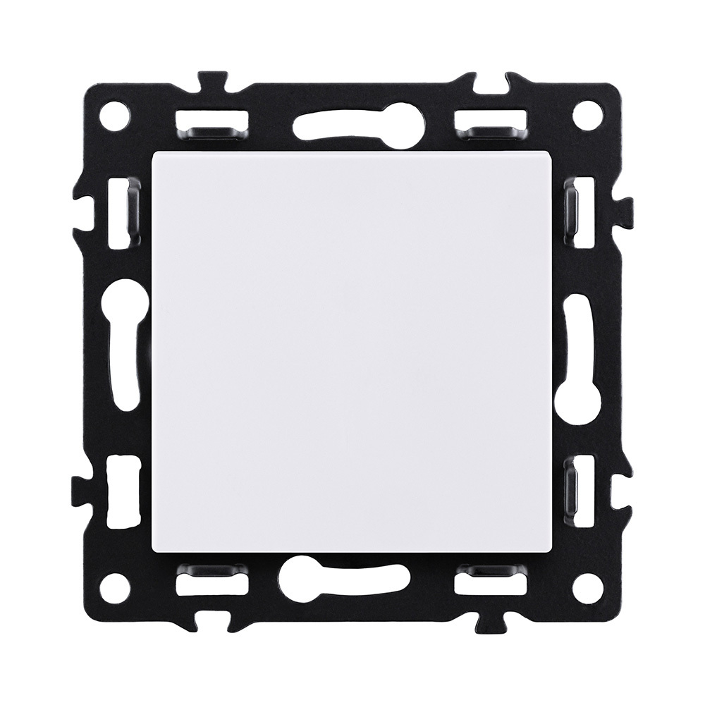 Выключатель 1-клавишный перекрестный 10А/250В, белый Kollinger Asthetik AS-003WH