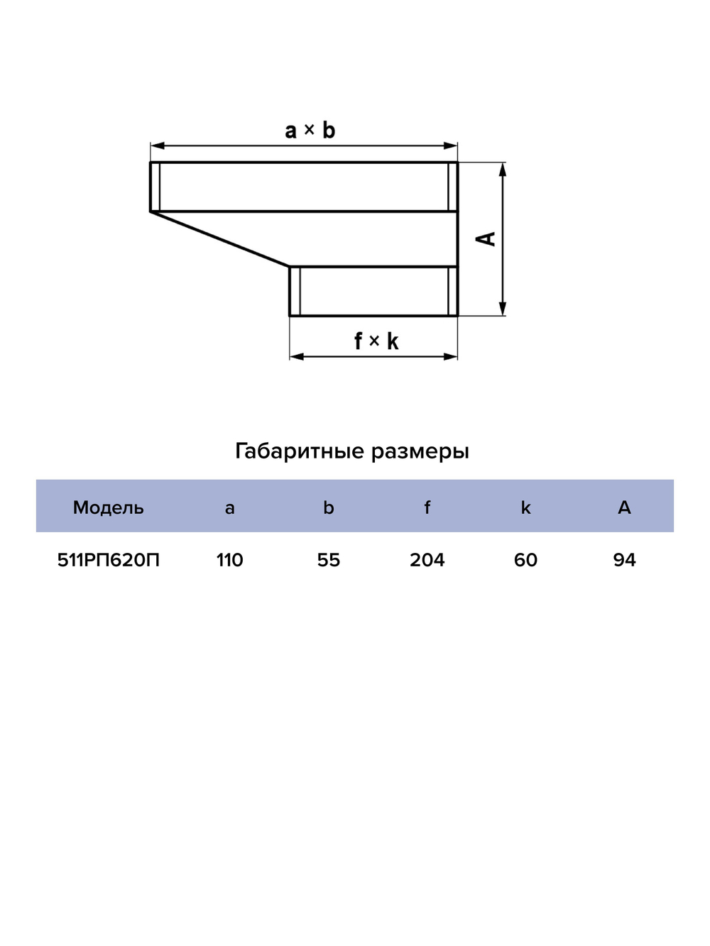 Редуктор РПП 55х110 эксцентриковый 60х204 пластик ERA