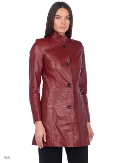 Женский кожаный плащ/натуральная кожа/Турция