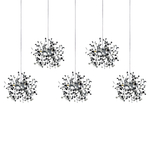 L5PL721134 Подвес пятерной линейный EXTRA 5x3x5W(led) G9  (721134 - 5 + 572164 -1) ХРОМ