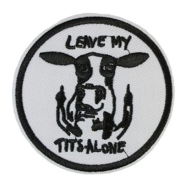 Нашивка термоаппликация на одежду и на рюкзак.  Leave my