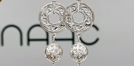 Серьги с вставками