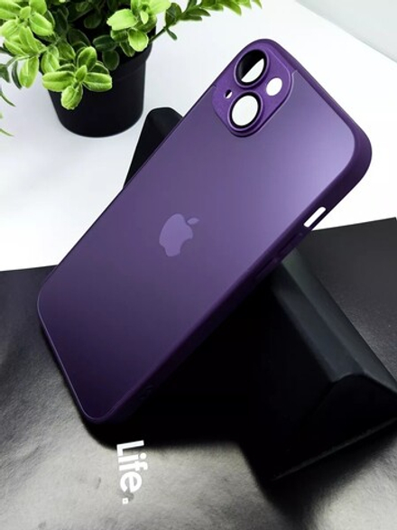 Накладка iPhone 14 PLUS | AG Glass Case Dark Purple