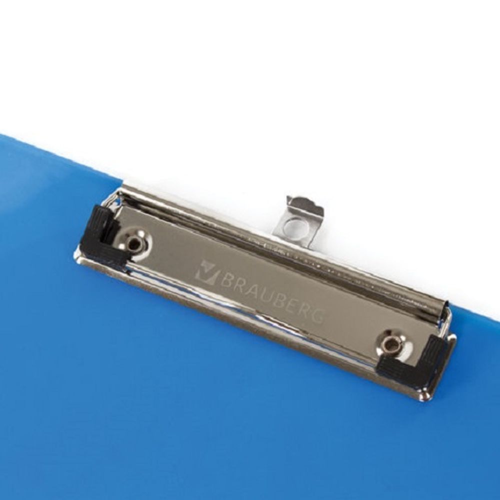 Планшет с зажимом Brauberg Energy, пластик, синий