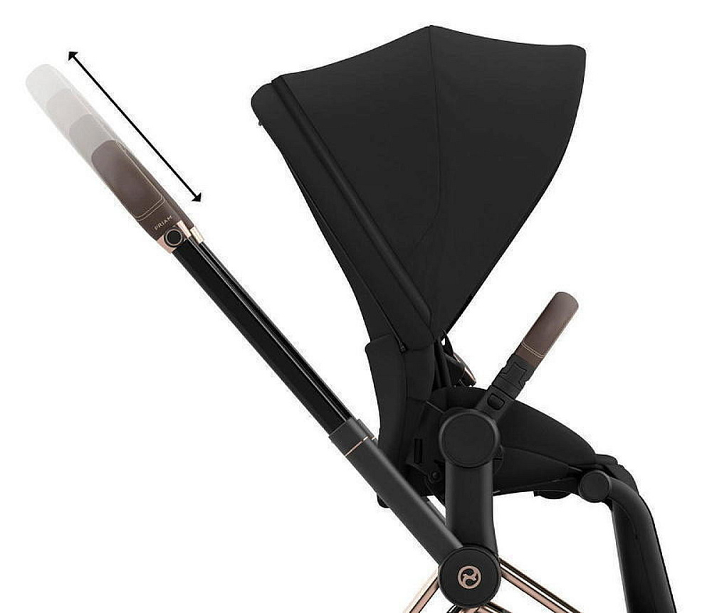 Коляска Cybex Priam IV Rosegold complete Cloud G Fog Grey Base G 3 в 1 Sepia Black