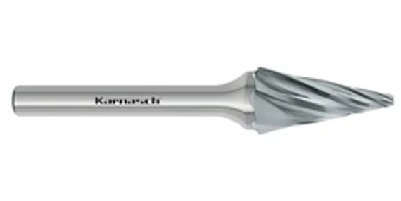 Борфреза твердосплавная Karnasch форма A, 1,5х6х3х38 мм, насечка HP-4, покрытие Blue-Tec, арт. 11.5002-015