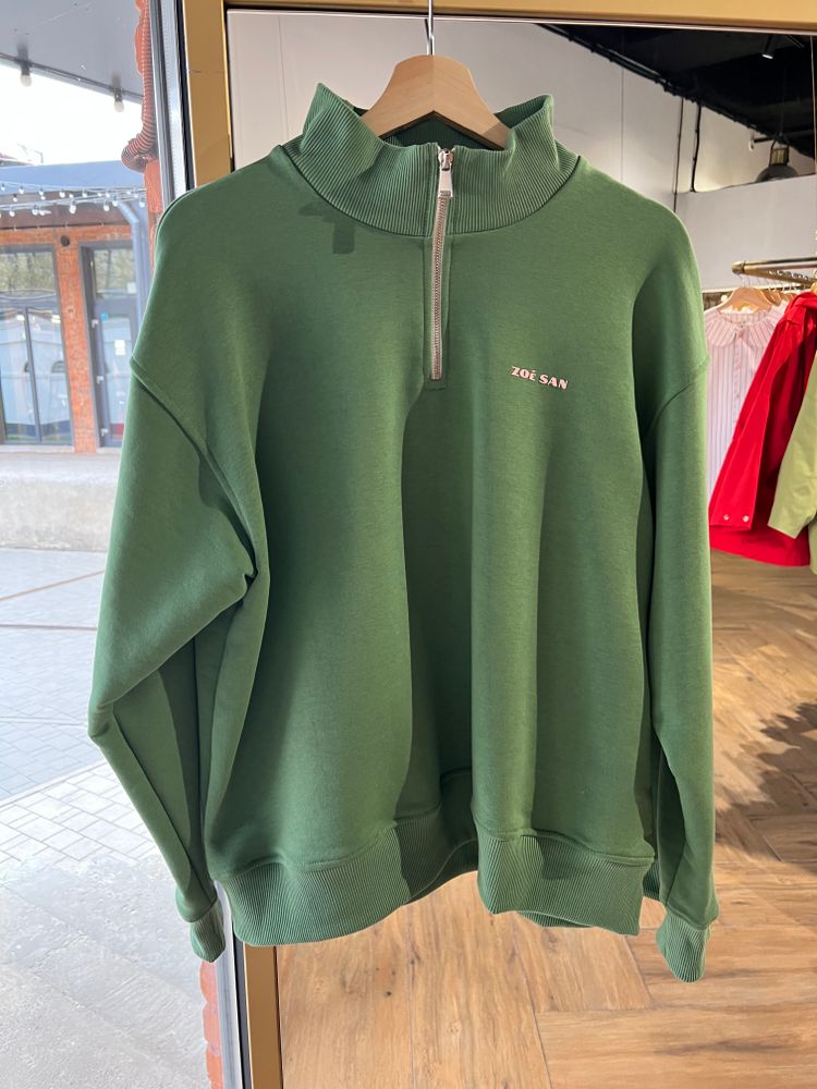 Олимпийка "Зое" из плюшевой ткани, графит