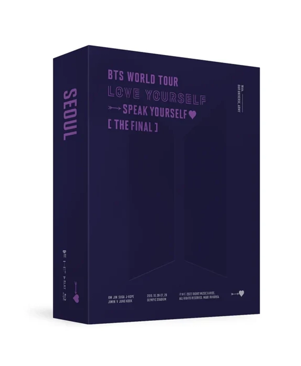 BTS - WORLD TOUR LOVE YOURSELF : SPEAK YOURSELF THE FINAL Blu-ray