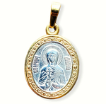 Нательная именная икона святая Лидия с позолотой