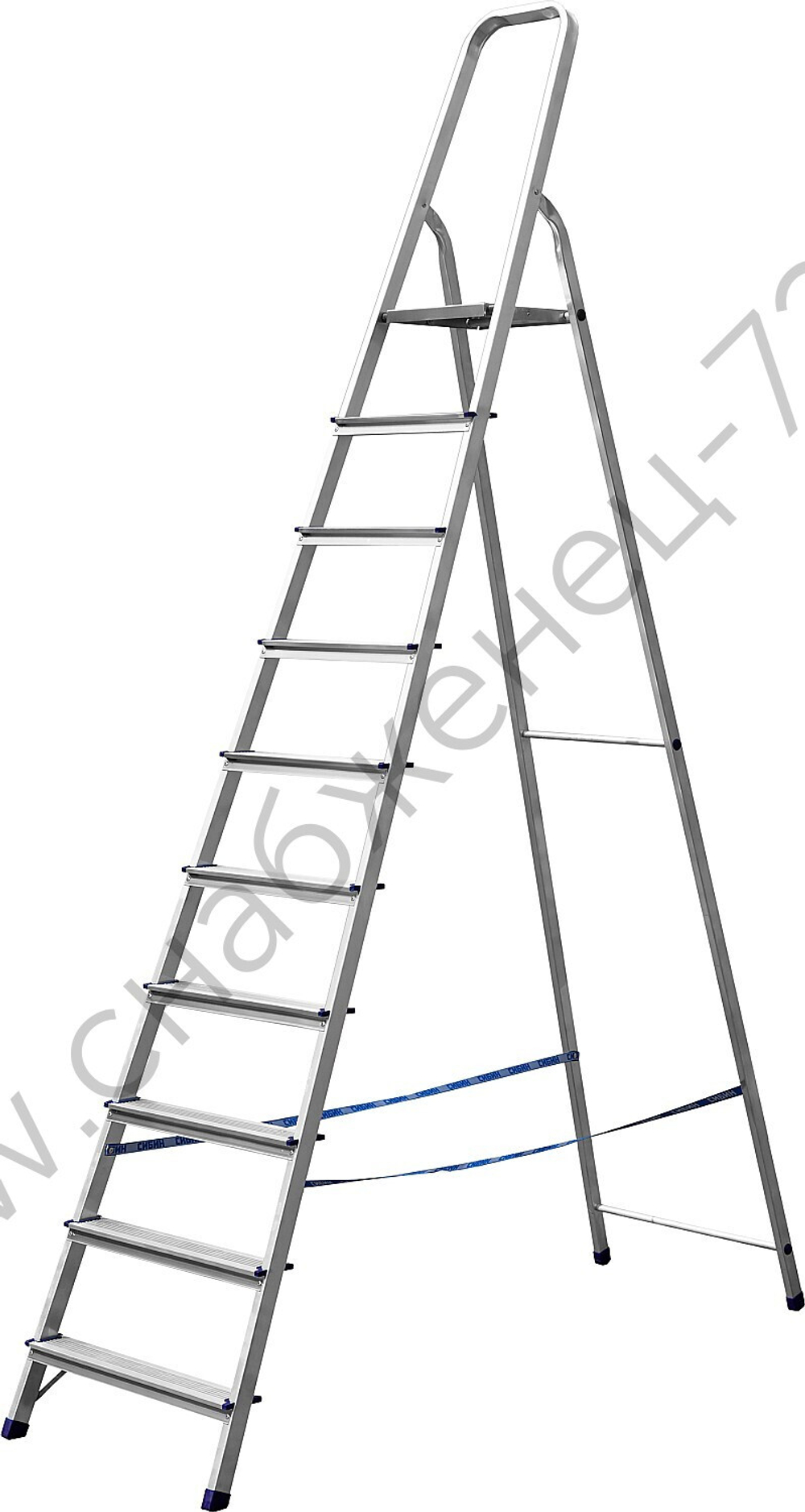 СИБИН 10 ступеней, 208 см, алюминиевая стремянка (38801-10)