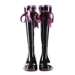 Женские резиновые сапоги BoomBoots Black Violet High