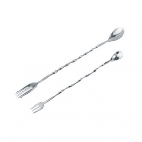 Ложка барная с вилкой 23 см, P.L. - Kingtex