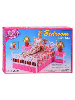 Набор мебели для кукол Спальная комната (99001)