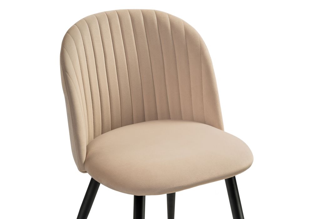 Стул на металлокаркасе Gabi 1 dark beige / black