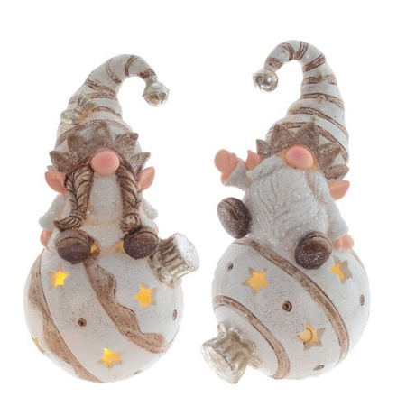 GAEM Фигурка декоративная "Гном" с подсветкой (LR44х2), L10 W9 H18 см, 2в.