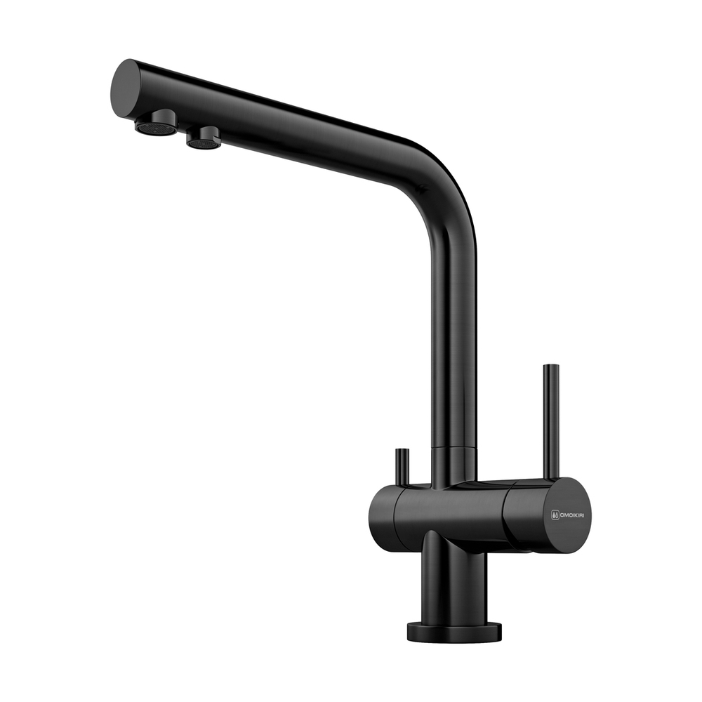 Смеситель для кухни Omoikiri Nagano-GM Вороненая сталь