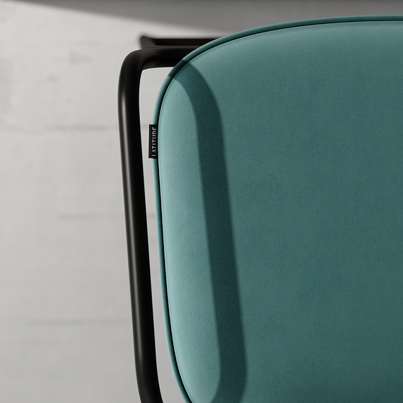 Барный стул Ror, 2 Frame, зеленый велюр