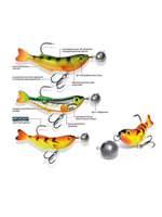 Воблер для рыбалки JIG-DOK с чебурашкой 94mm,