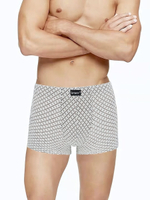 Мужские трусы-шорты с рисунком-сеткой (Размер: XL)