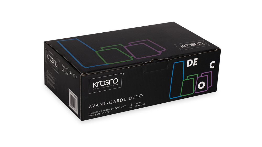 Набор для воды 5 предметов Krosno Авангард Деко