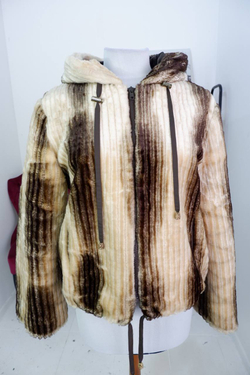 Шуба искусственная с утеплителем, еврозима 46-48 размер