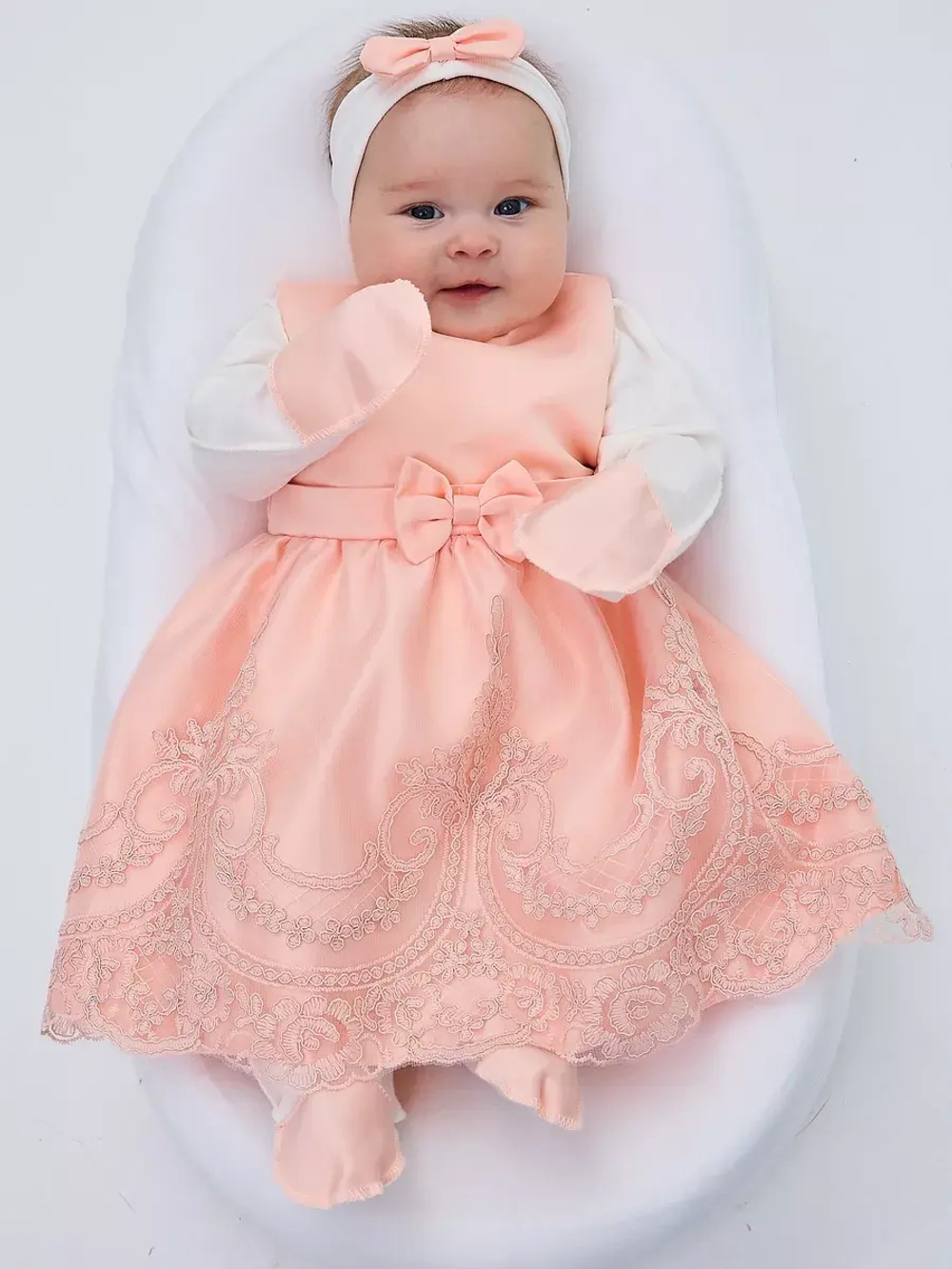 платье для новорожденной на выписку