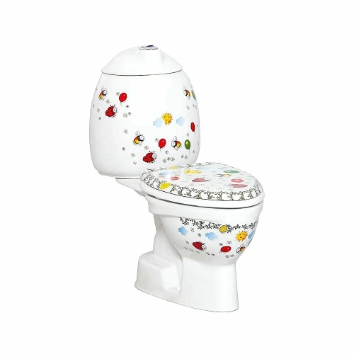 Унитаз детский CREAVIT COCUK CK300-11 белый с декором, с бачком