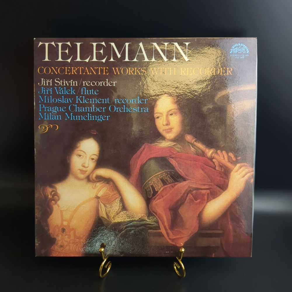 LP Telemann, Georg Phillipp Concertante Works With Recorder And Flute . Виниловая пластинка 12 дюймов. Supraphon Чехословакия 1981 год