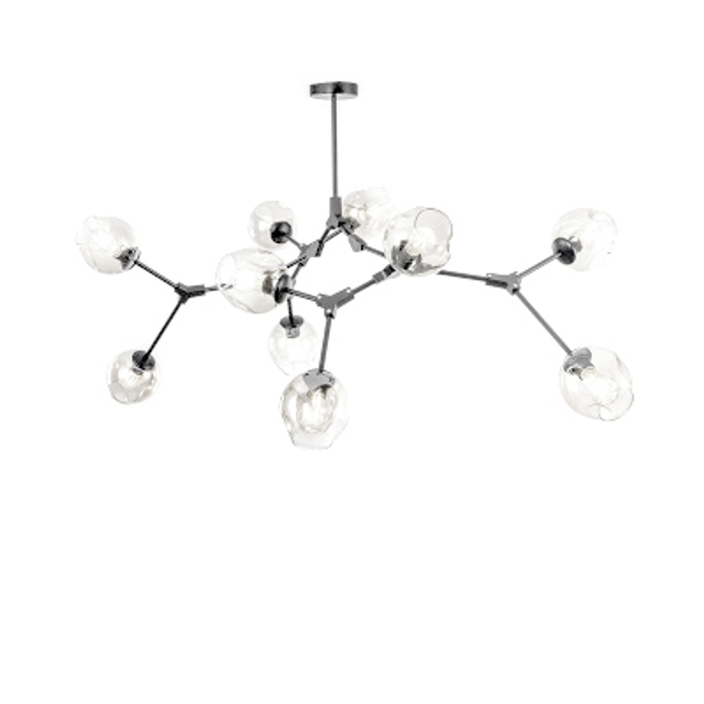 Ceiling design lamp  Branching Bubble by Roll & Hill (Lindsey Adelman) (10 lampshades,  Black)