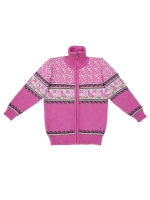 Кофта вязаная на молнии " Птичка"