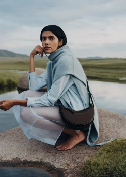 POLENE СУМКА NUMERO DIX, ТЕМНО-КОРИЧНЕВЫЙ