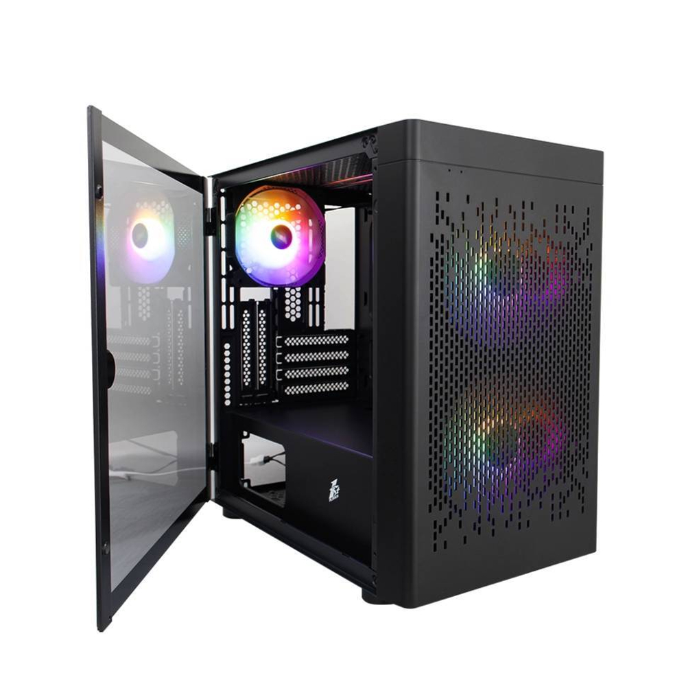 Компьютерный корпус 1STPLAYER DK D3-B LED Black