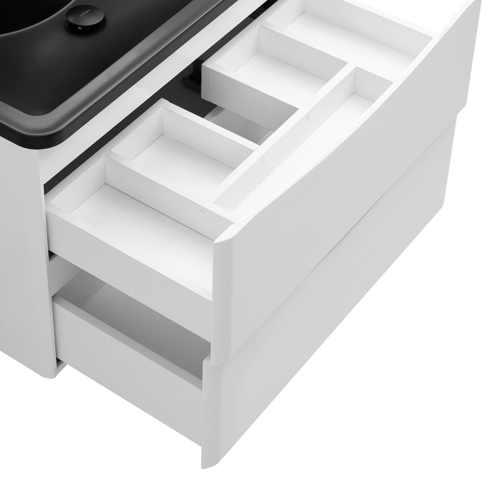 Мебель для ванной комнаты подвесная BelBagno ACQUA-800-2C-SO-BL 80см Bianco Lucido