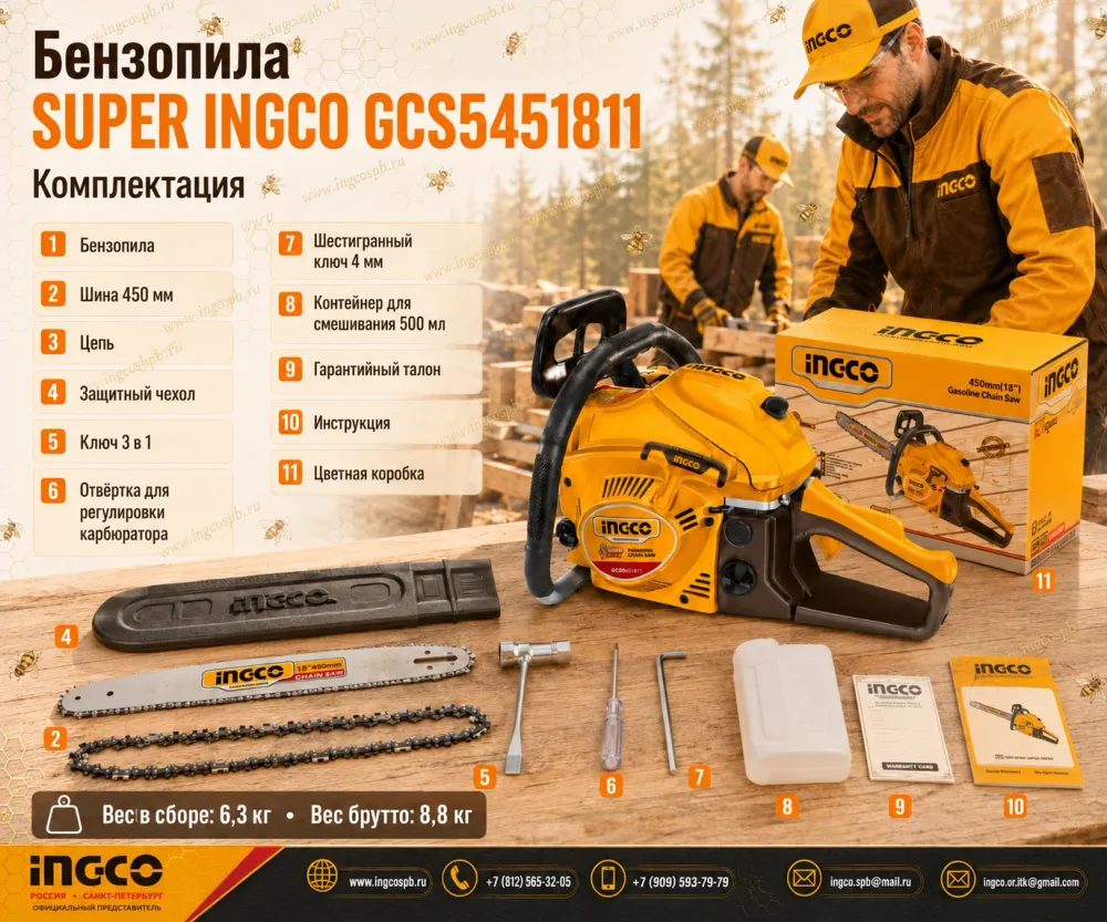 ingco-gcs5451811-chainsaw-kit