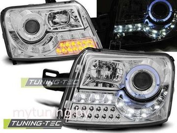 Передние фары Fiat Panda daylight chrome