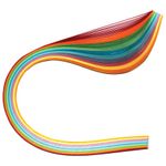 Бумага для квиллинга "Радуга", 10 цветов, 100 полос, 5 мм х 300 мм, 80 г/м2, ОСТРОВ СОКРОВИЩ, 128754