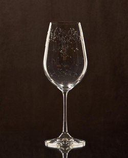 ZARA HOME ГРАВИРОВАННЫЙ РОЖДЕСТВЕНСКИЙ БОКАЛ ДЛЯ ВИНА, ПРОЗРАЧНЫЙ