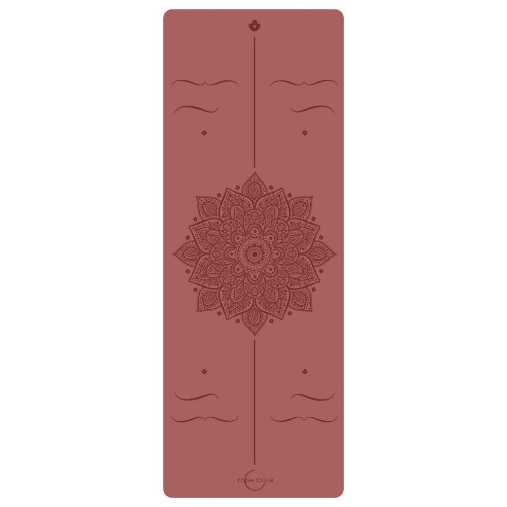 Каучуковый йога коврик Amra Red Pro 185*68*0,45 см