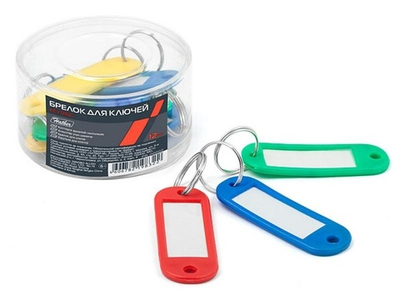 Брелок для ключей "Hatber" цветные 21*60 мм 1шт.