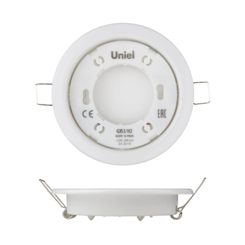 Встраиваемый светильник Uniel GX53/H2 White 10 Prom UL-00005051
