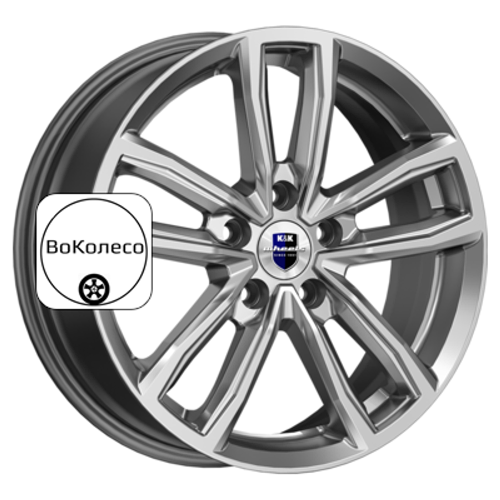 6,5x17/5x114,3 ET45 D54,1 Каланг (КС1086) Дарк платинум K&K