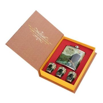 Набор Helios Орел (фляжка 210 мл + 3 стопки) А02-2