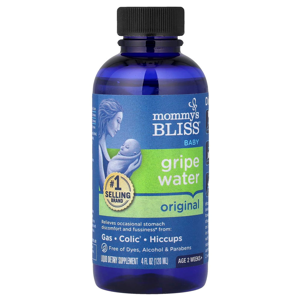 Mommy's Bliss, оригинальная укропная вода, для младенцев от 2 недель, 120 мл (4 жидк. унции)