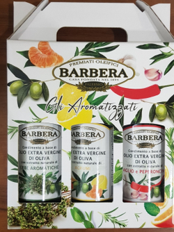 НАБОР ОЛИВКОВЫХ МАСЕЛ BARBERA 3*250 мл, Италия