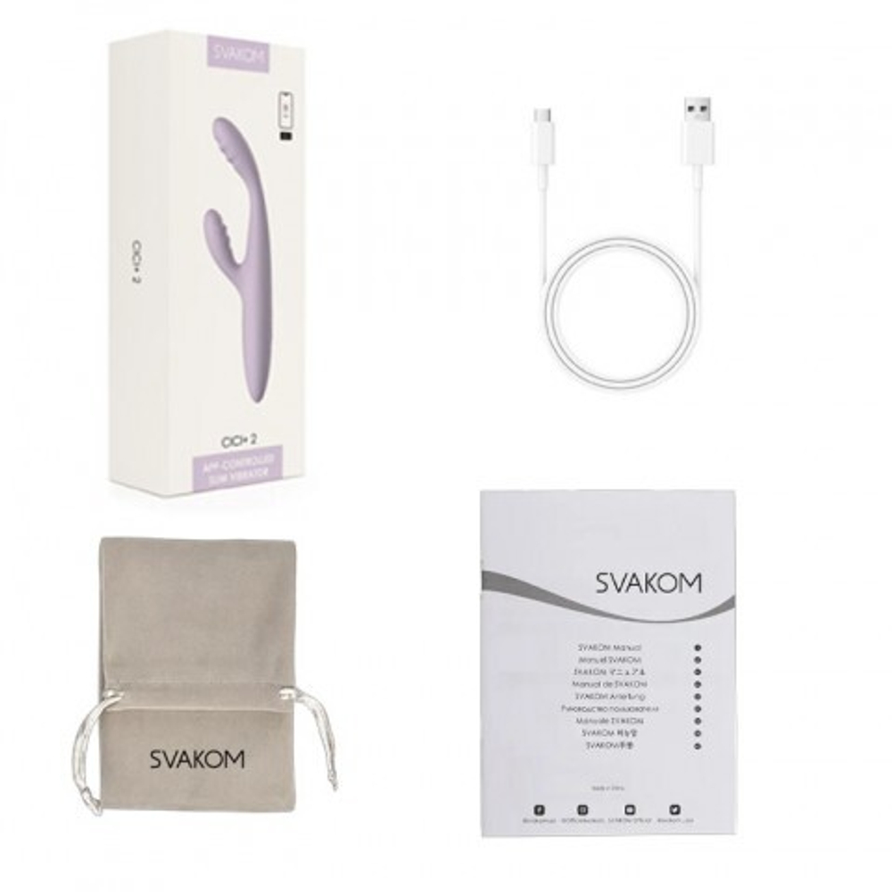 Вибратор-кролик с функцией нагрева Cici+ 2 от SVAKOM