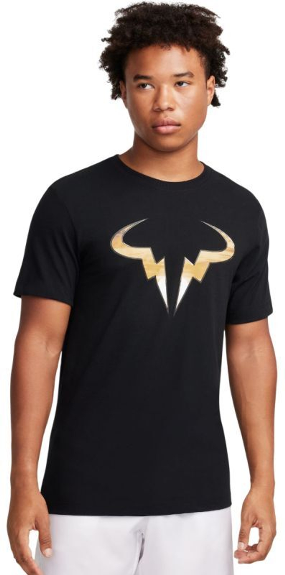 Мужская теннисная футболка Nike Court Dri-Fit Rafa Tennis T-Shirt - черный