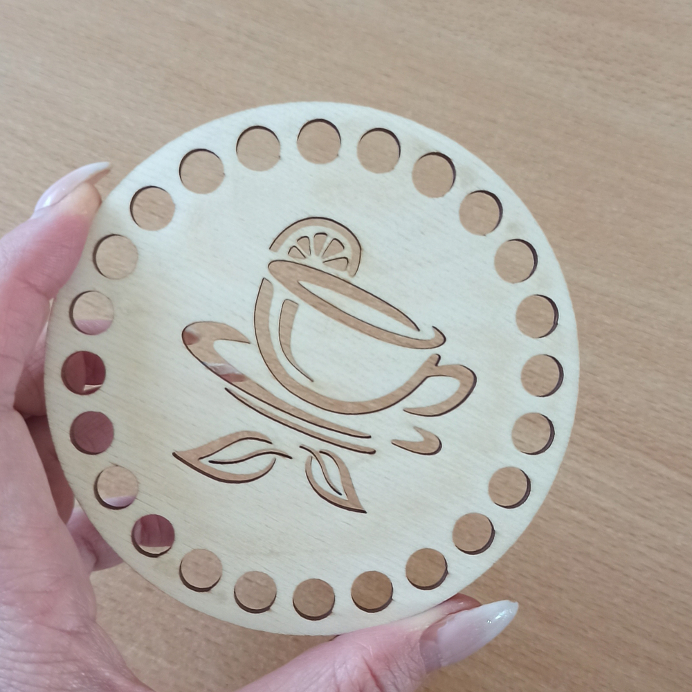 Донышко ажурное Чай с лимоном