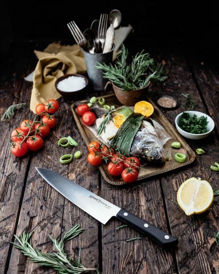 Нож кухонный Samura HARAKIRI Шеф 208 мм. SHR-0085B